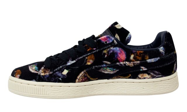 Мужские кроссовки Basket Classic lo x hoh vel с текстильной шнуровкой 357518 03 Puma, черный — фото 3