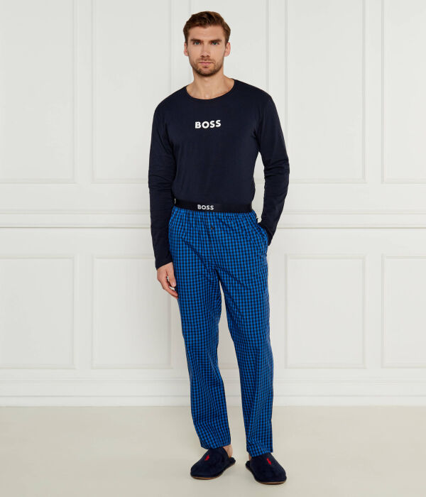 

Пижама легкая длинная комплект Regular fit Boss, черный
