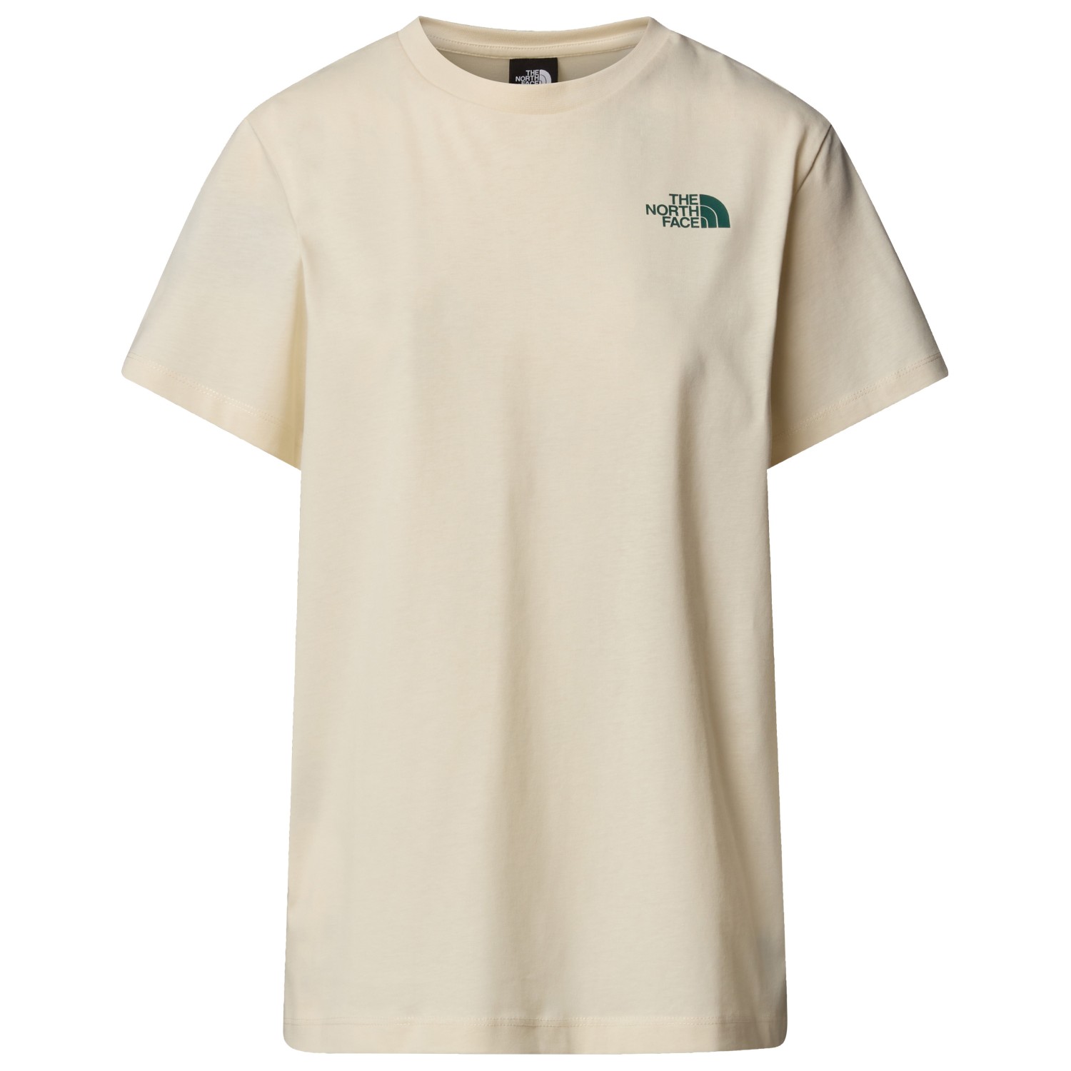 

Футболка The North Face S/S Relaxed Redbox Tee, цвет White Dune/Evergreen