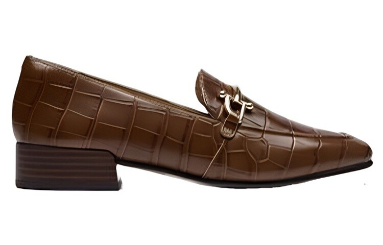 Туфли Мэри Джейн женские низкие темно-коричневые Clarks — фото 2
