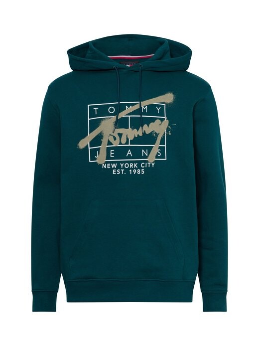 

Толстовка с капюшоном Tommy Jeans, зеленый