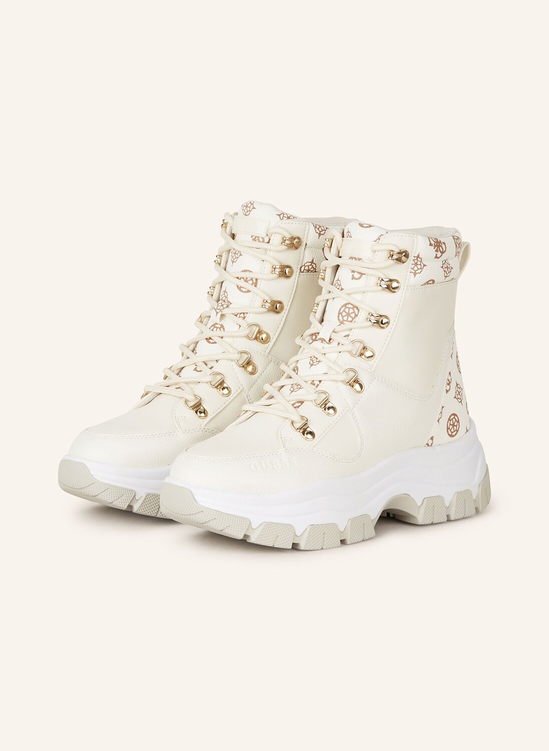 

Ботинки bliza на шнуровке GUESS, кремовый