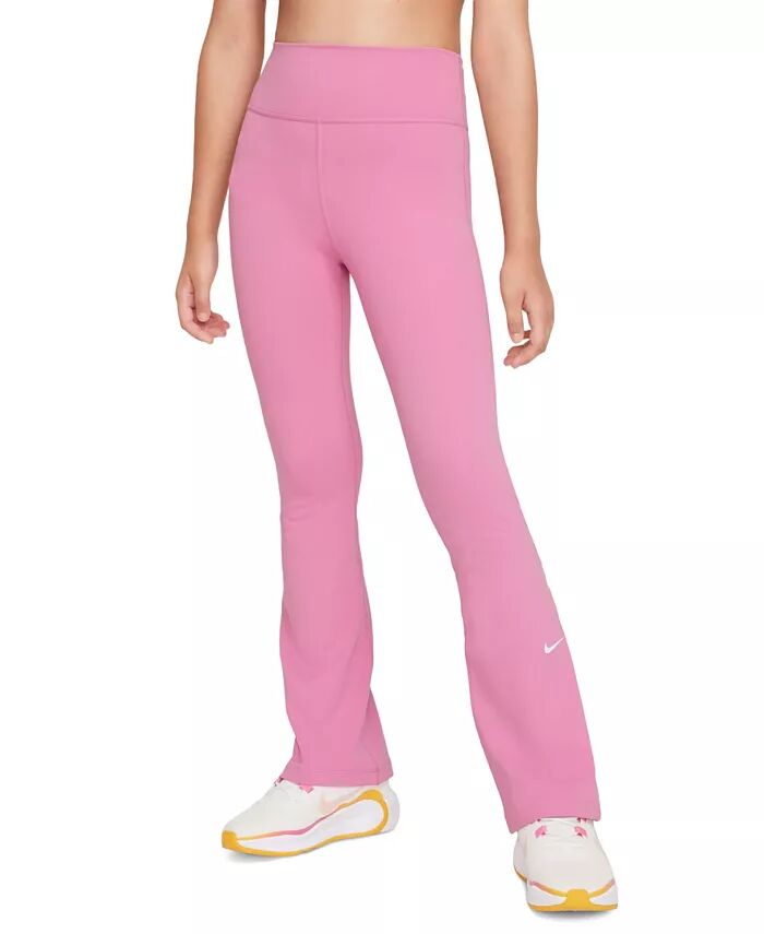 

Расклешенные леггинсы Big Girls One Dri-FIT Nike, красный