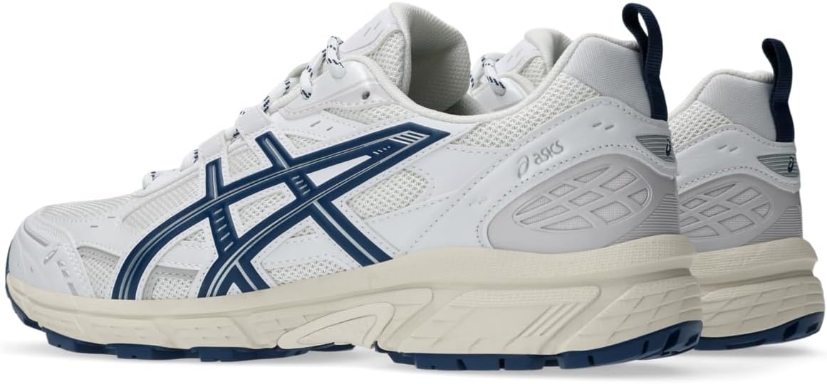 Унисекс кроссовки ASICS Gel-NUNOBIKI в спортивном стиле, белый/синий — фото 3