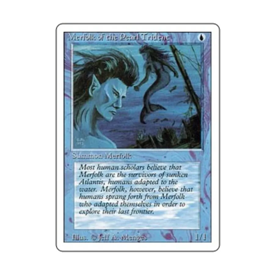 

CCG Мерфолк Жемчужного Трезубца (клавиша C), MTG - 3rd Edition (Revised)
