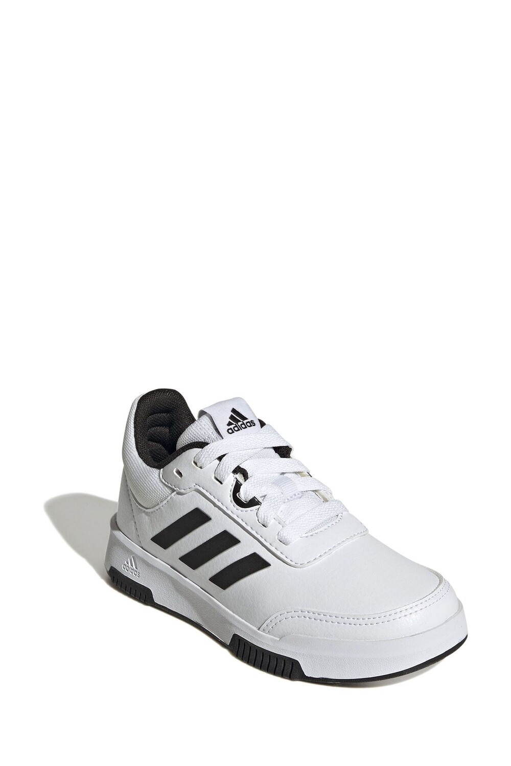 Спортивные тренировочные кроссовки на шнуровке Tensaur Adidas, белый — фото 3