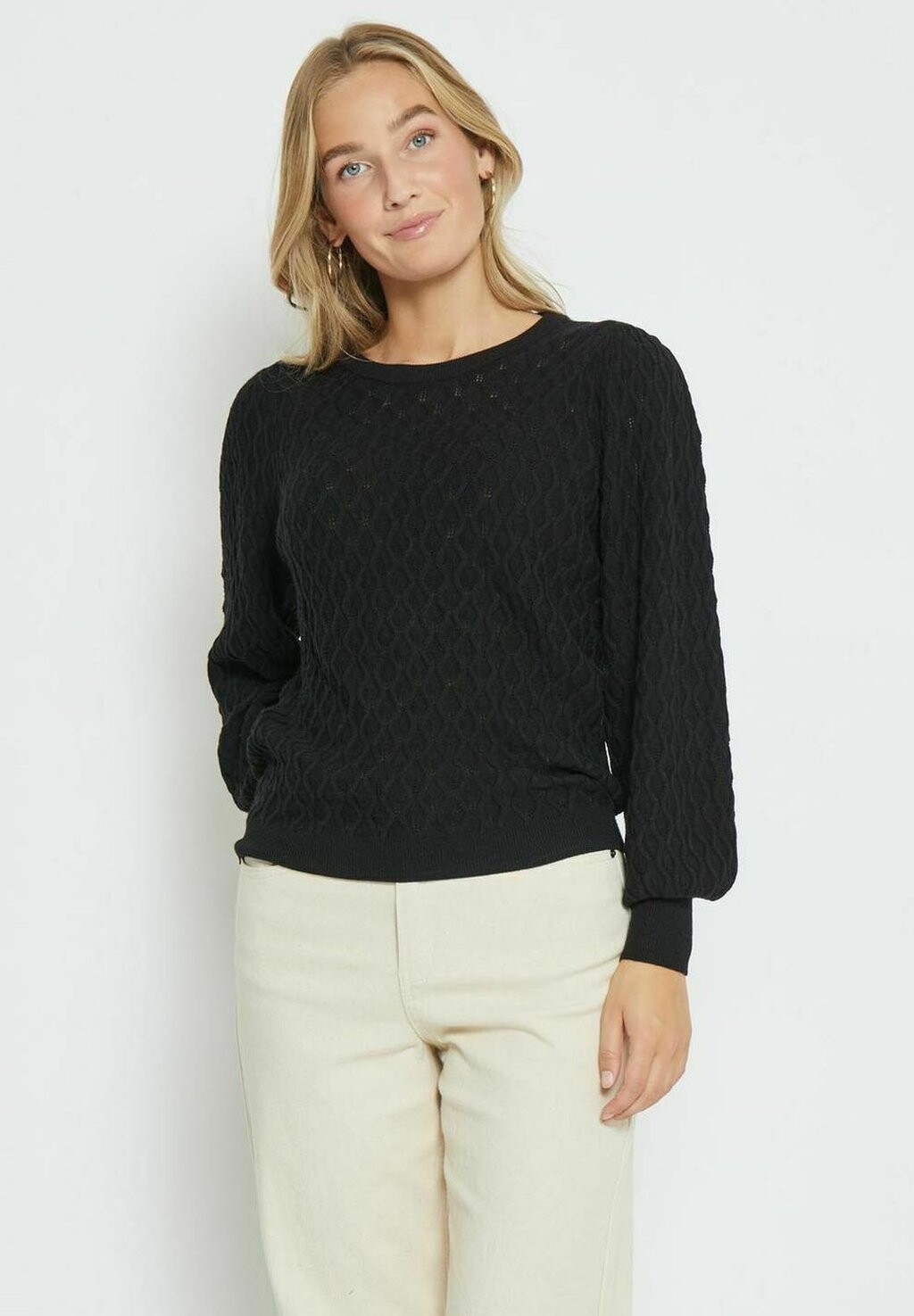 

Джемпер PUFF SLEEVE PEPPERCORN, черный