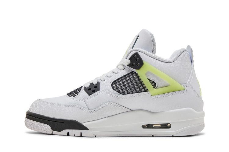Кроссовки Air Jordan Air Jordan 4 Retro GS 'Light Lemon Twist', белый — фото 4
