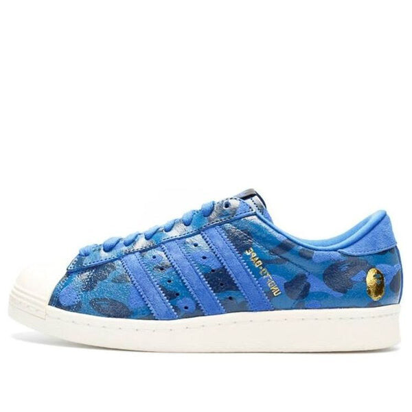 

Кроссовки xa bathing ape непобедимая суперзвезда 80-х Adidas, синий
