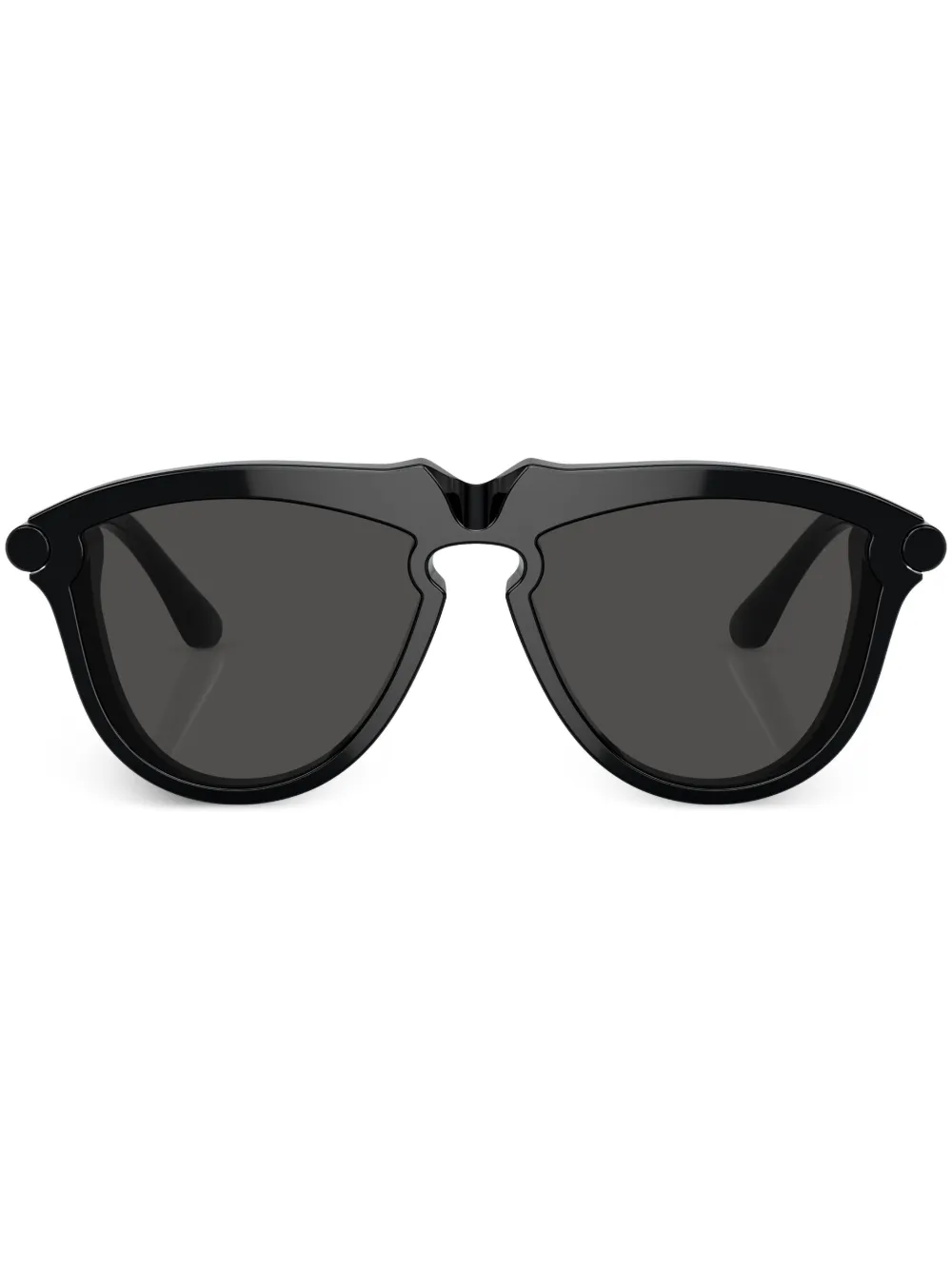 

Солнцезащитные очки в круглой оправе Burberry Eyewear, черный