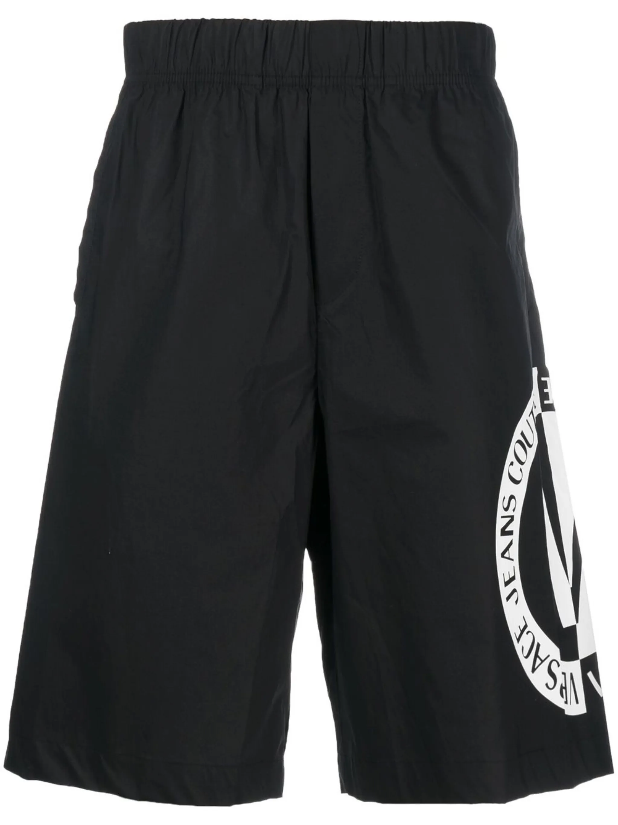 

Шорты с логотипом Versace Jeans Couture, черный