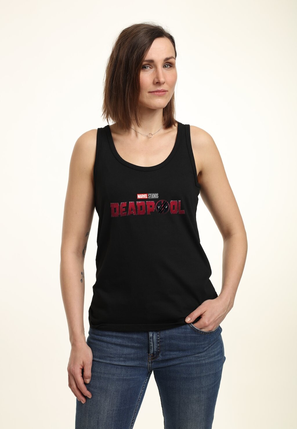 

Топ DEADPOOL WOLVERINE 3 LOGO TANK Marvel, черный