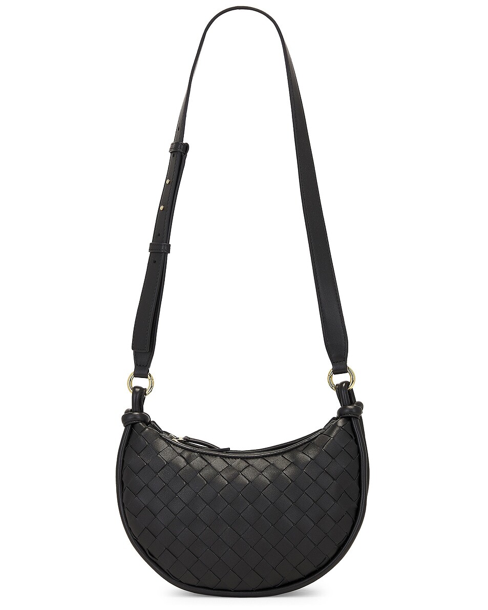 

Сумка Gemini с несколькими карманами Bottega Veneta, цвет Black & Muse Brass
