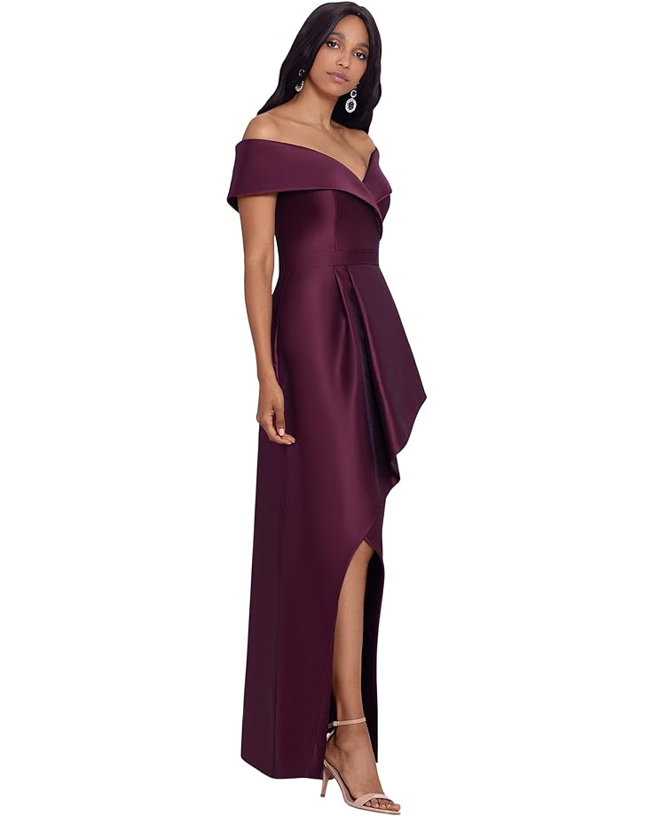 

Платье XSCAPE Acadia High-Low Off-the-Shoulder Ballgown, бордовый, Красный, Платье XSCAPE Acadia High-Low Off-the-Shoulder Ballgown, бордовый