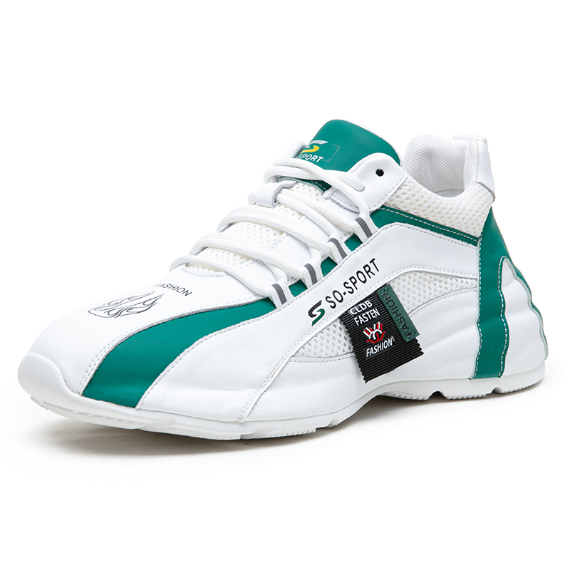 

Ignition Износостойкие мужские низкие кэжуал кеды бело-зеленые, цвет White Green