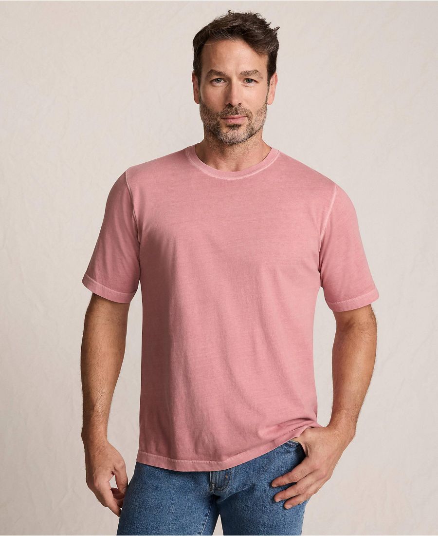 

Футболка с коротким рукавом больших размеров, выцветшая на солнце Lands' End, Washed coral clay garment dye, Серый, Футболка с коротким рукавом больших размеров, выцветшая на солнце Lands' End, Washed coral clay garment dye