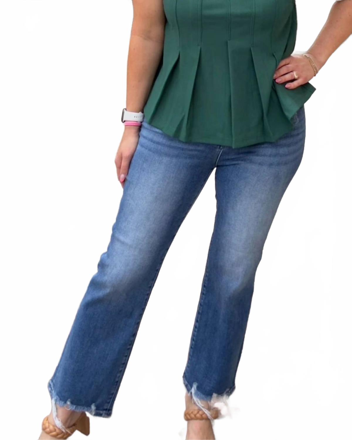 

Джинсы прямого кроя Riley, средний оттенок RISEN, medium wash