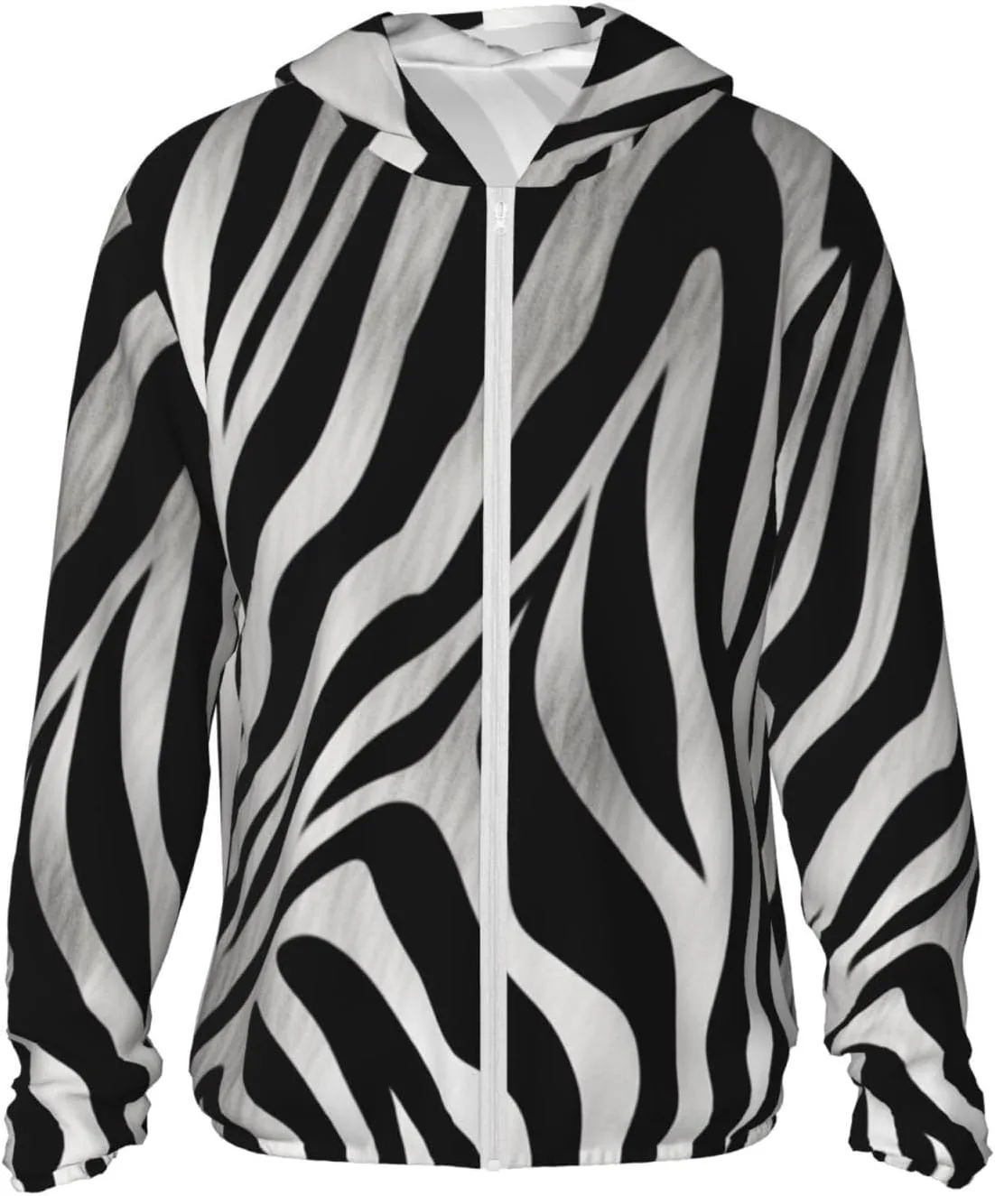 

Мужская толстовка с защитой от солнца UPF 50+ и принтом Zebra FHEDVBN