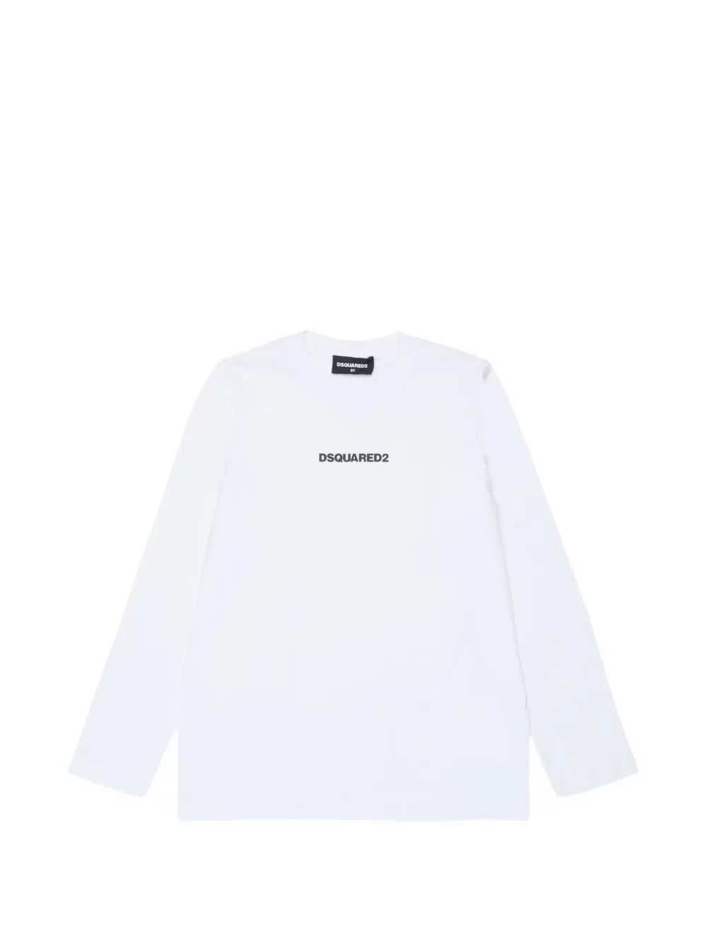 Футболка с длинными рукавами и логотипом DSQUARED2 KIDS, белый
