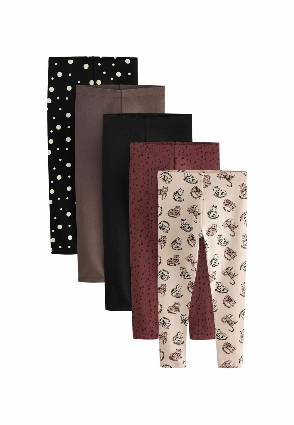 

Брюки 5 PACK, Leggings Next, коричневый