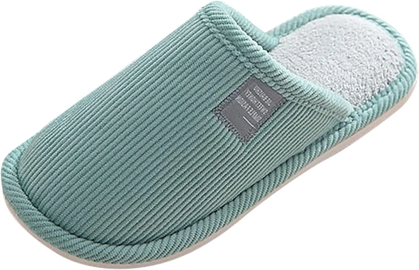 Hausschuhe Herren Geschlossen Filz,Hausschuhe Herren Plüsch Gästehausschuhe Fashion Pantoffeln Gefüttert Hauspantoffeln Weich Bequem Тапочки Warme Winterhausschuhe Solid Schlappen Unisex Generisch, Grün