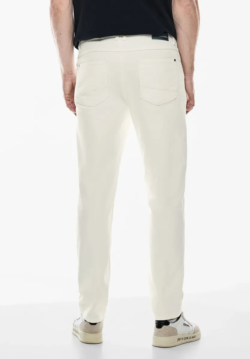 

STREET ONE MEN Прямые джинсы из хлопка с стрейчем, белый