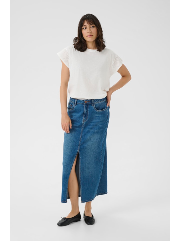 

Блузка с короткими рукавами KAclaudi Baggy fit цвета Chalk Kaffe