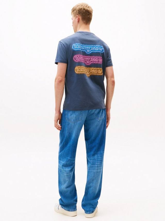 Футболка Tommy Jeans Cotton Regular Fit с принтом Coney Island NYC Tommy Hilfiger, Navy/Multi — фото 2