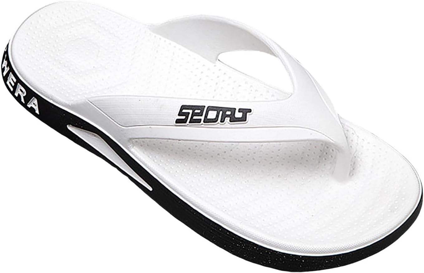 

Мужские шлепанцы с поддержкой свода стопы, водные сандалии для улицы и дома, летние пляжные сандалии, мягкая и удобная стелька, нескользящие комфортные тапочки для пляжа Generic, белый