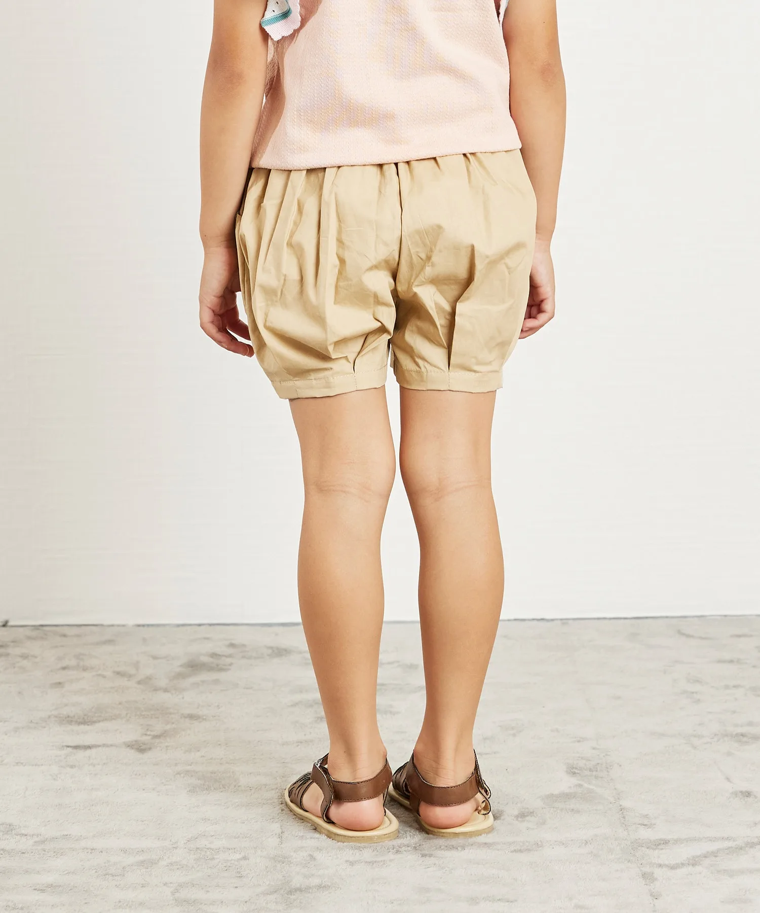 Детские штаны круглые Maru Pants la poche biscuit бежевые — фото 3