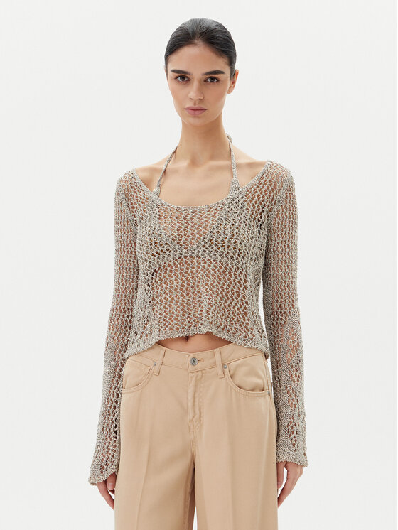

Свитер regular fit Denali 104749 A2FB Pinko, серый