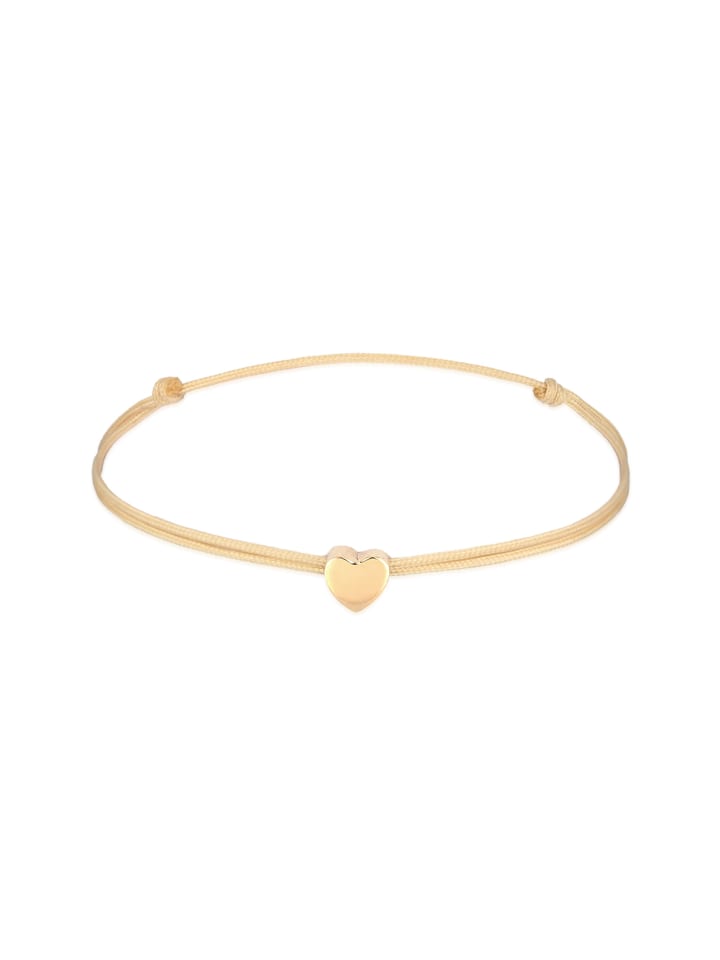 

Elli Браслет из серебра 925 пробы с сердечком желтого цвета