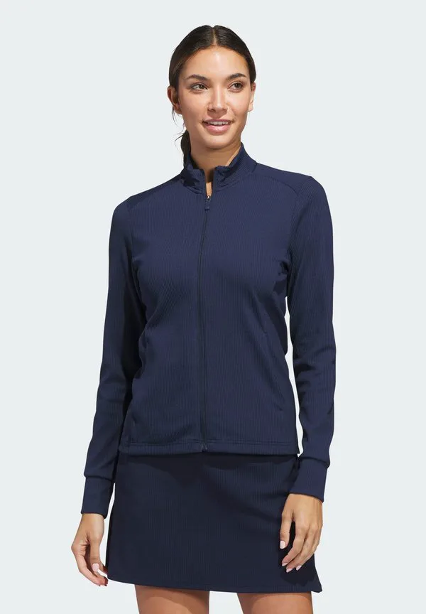 Игровая тренировочная куртка с полной застежкой-молнией Adidas Golf, Collegiate Navy