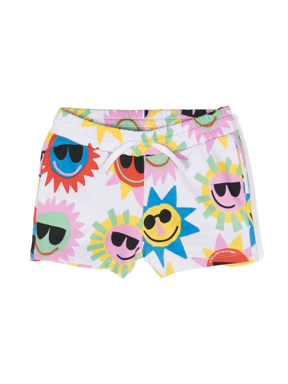 

Спортивные шорты с принтом Stella McCartney Kids, белый