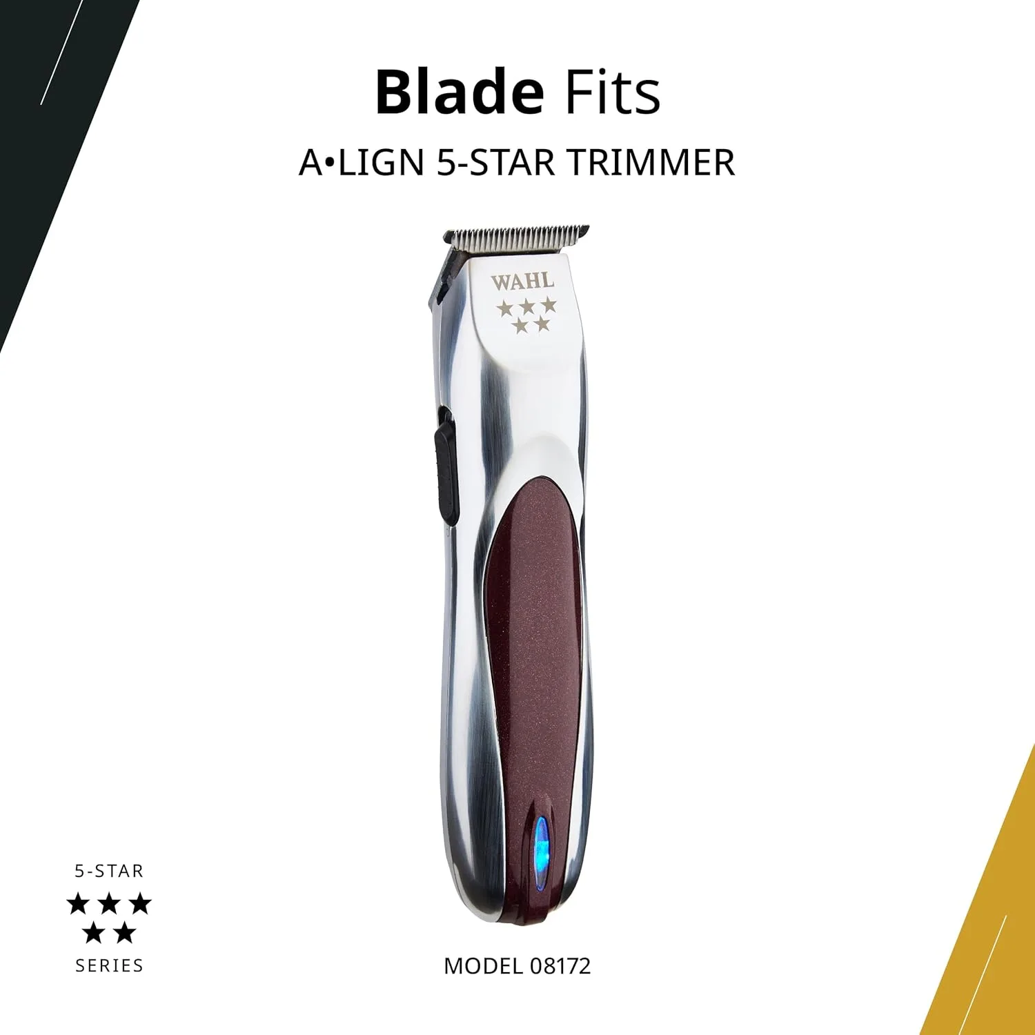Т-образное лезвие Wahl Professional Align, высокоточная замена, нержавеющая сталь, простая установка, долговечное, подходит для триммеров Align. — фото 4