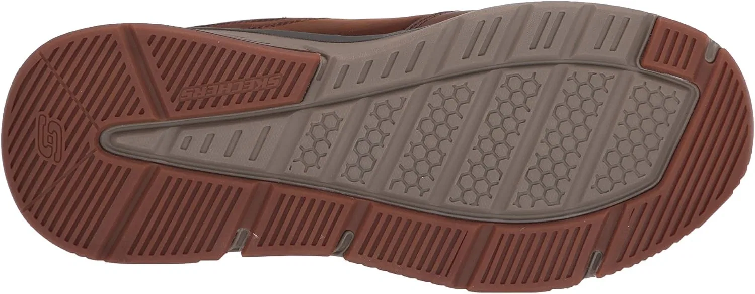 Мужские кроссовки Skechers Benago-Treno, Dark Brown Waterproof Leather — фото 4