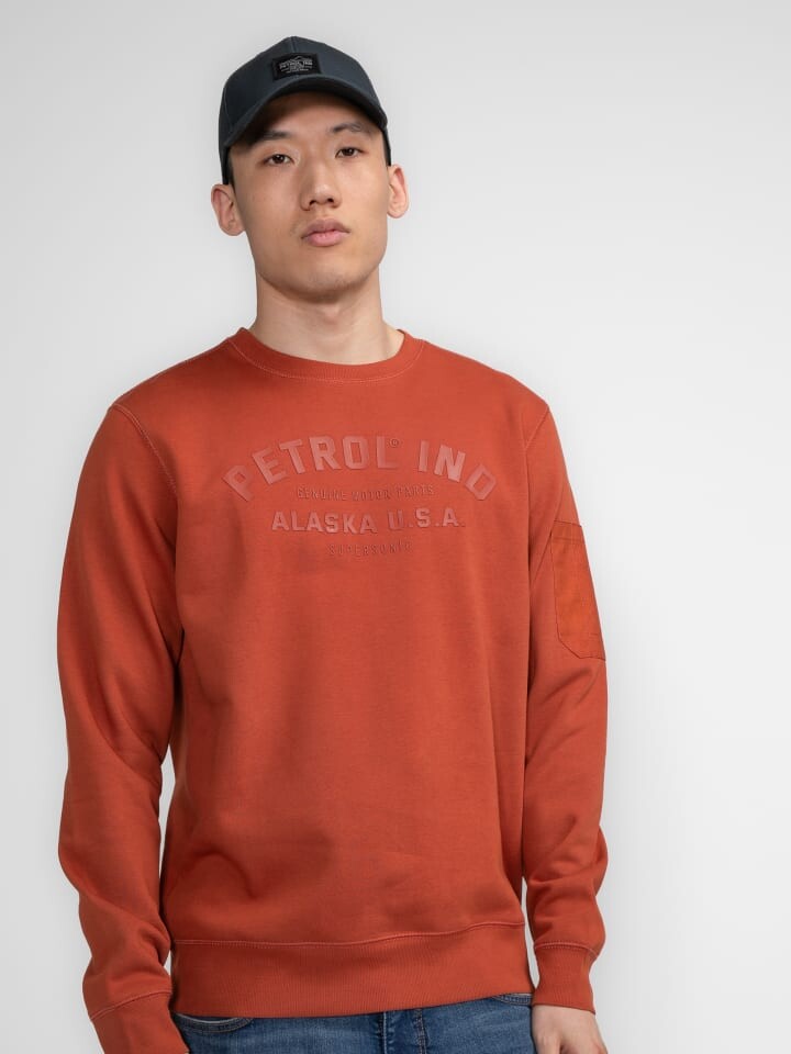 

Толстовка Petrol Industries Sweater mit Aufdruck Ruth, коричневый
