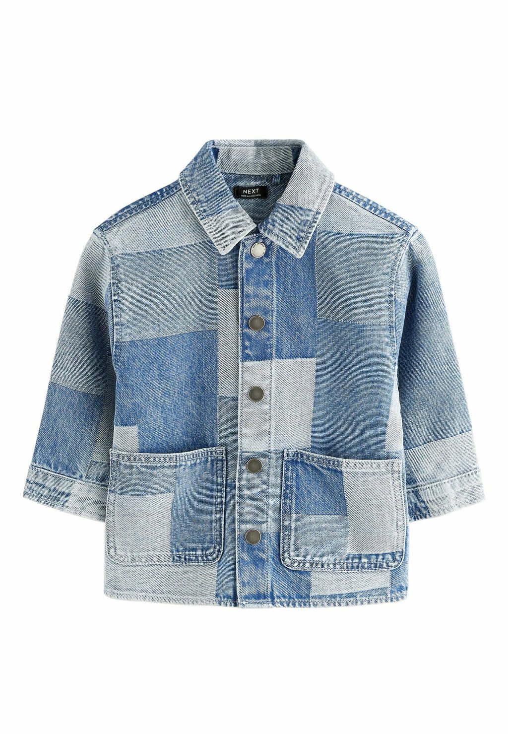 

Джинсовая куртка REGULAR FIT PATCHWORK Next, синий
