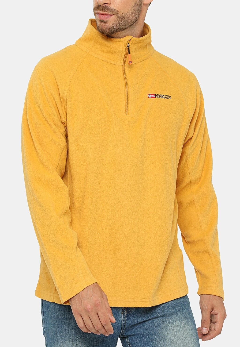 

Флисовый пуловер TORSION HALF ZIP Geo Norway, цвет yelllow green