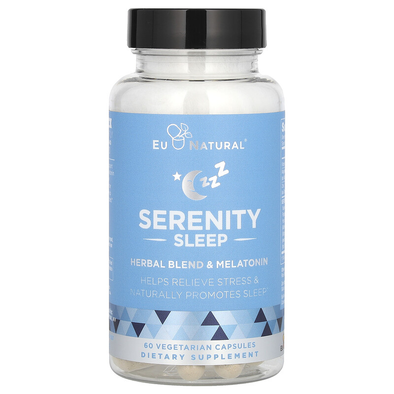 

Eu Natural, Serenity Sleep, 60 вегетарианских капсул