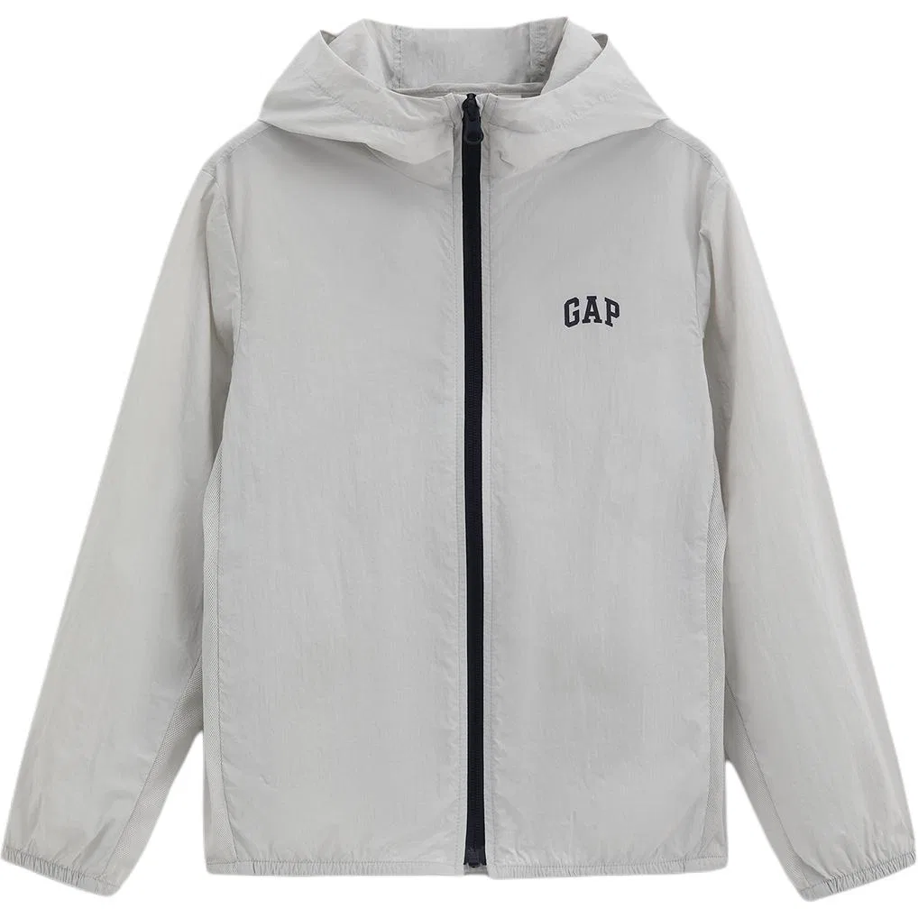 Детская уличная куртка с капюшоном тонкая GAP, Light Gray