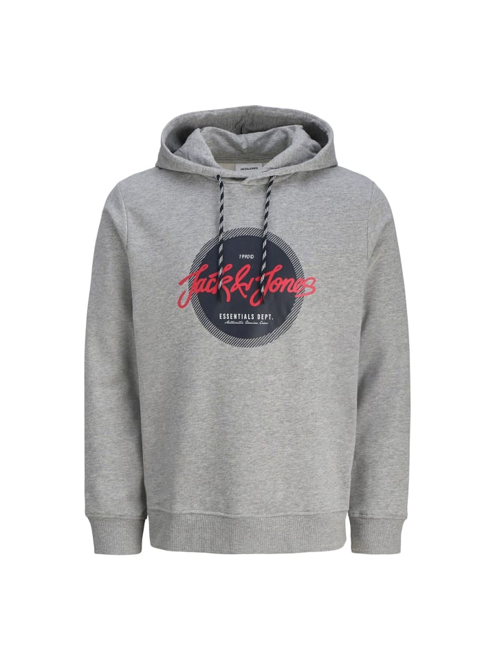

Jack and Jones Толстовка с капюшоном JJURBAN серого цвета, Серый, Jack and Jones Толстовка с капюшоном JJURBAN серого цвета