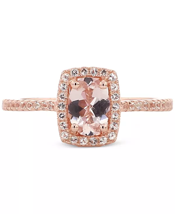 

Кольцо с аквамарином (1-1/4 карата tw) и белым топазом (1/5 карата tw) из позолоченного стерлингового серебра (также с танзанитом и морганитом) Macy'S, morganite