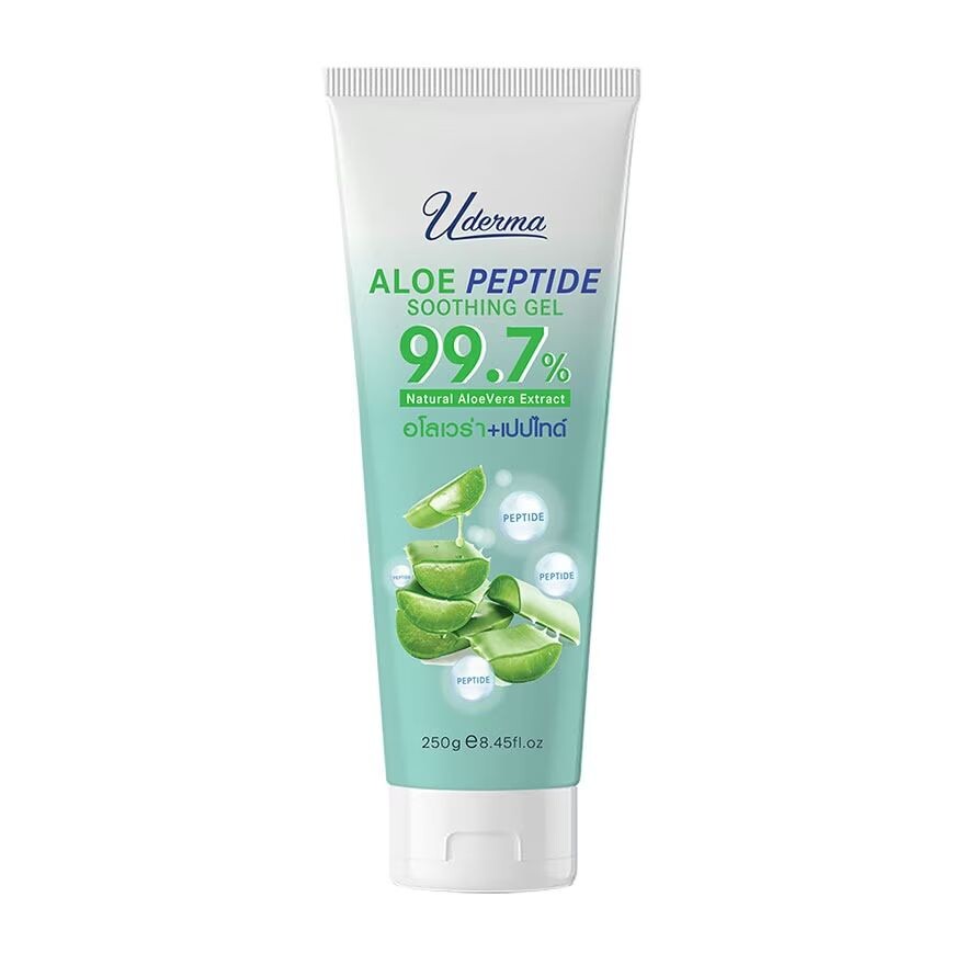 

Uderma Успокаивающий гель с пептидами алоэ, 250 г. มชื้น, Green
