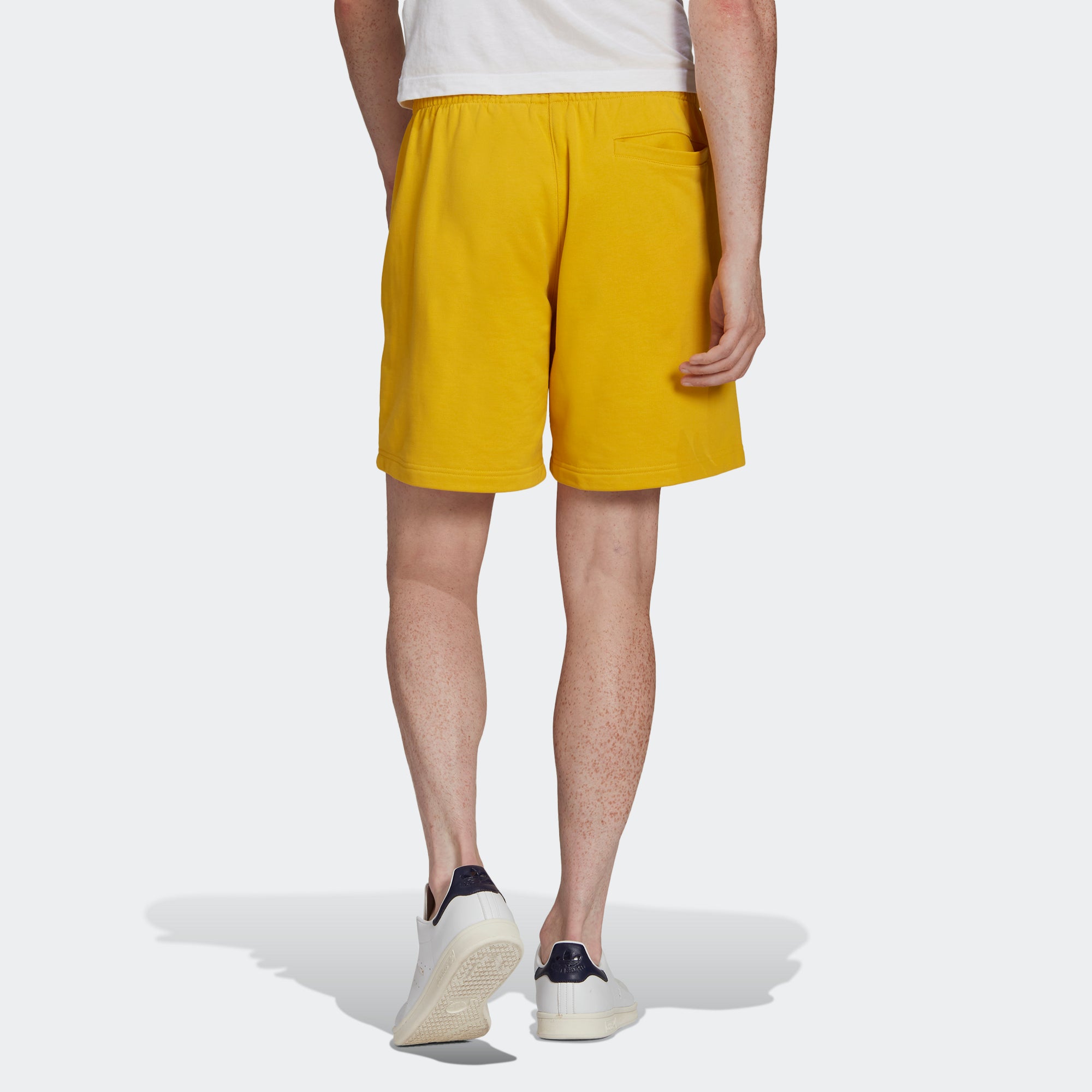 Шорты adidas originals C Short Ft Solid Color Lacing Sports Shorts Yellow HF6369 — фото 3