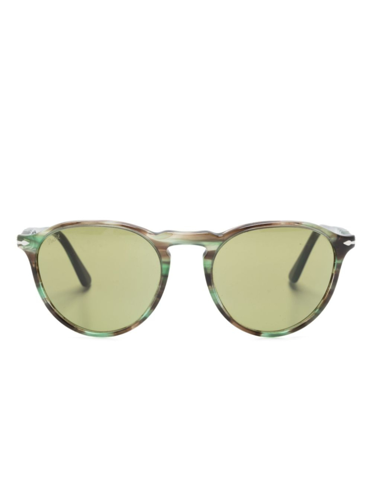 

Солнцезащитные очки PO3286S в оправе панто Persol, зеленый