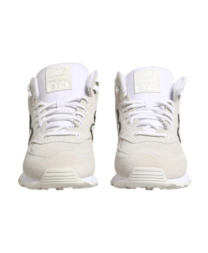 Низкие кроссовки из замши кремового цвета New Balance, белый — фото 2