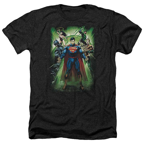

Футболка Justice League of America Power Burst Adult Heather Licensed Character