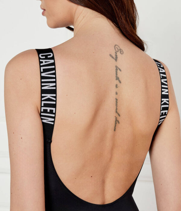 Купальник женский Calvin Klein Swimwear слитный, черный — фото 4