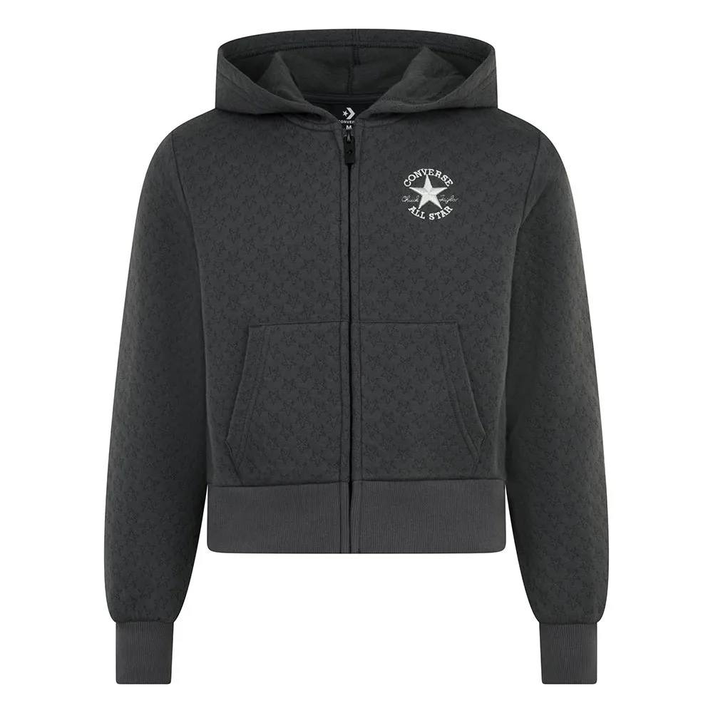 

Толстовка Converse Kids Star Pointelle full zip, серый